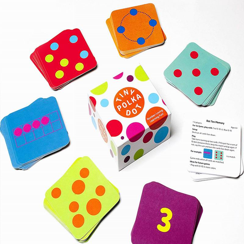 American Tiny Polka Dot Dot Card Addition, Subtraction, Multiplication and Division Enlightenment Bo